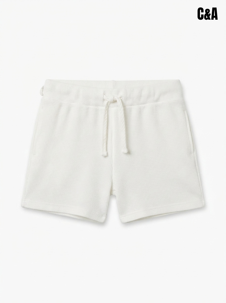 Kids' Waffle Knit Drawstring Shorts | Casual Everyday Shorts for Children