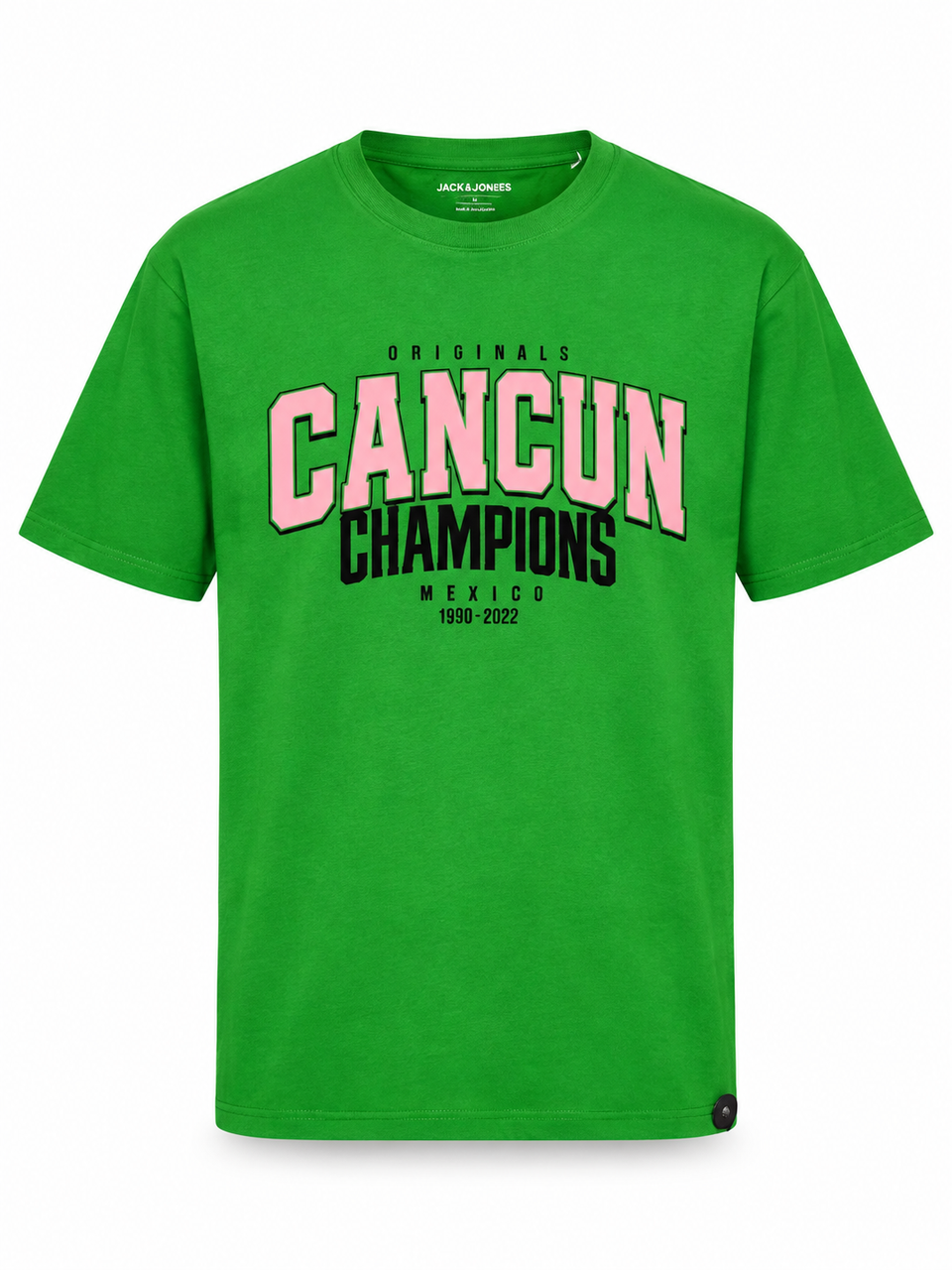 Men's Green Graphic Crew Neck T-Shirt