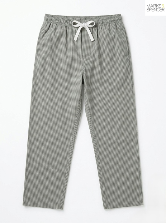 M&S Nightwear Relaxed Fit Cotton Trouser