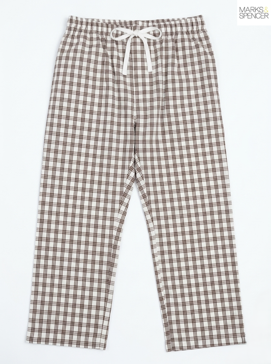 M&S Nightwear Relaxed Fit Cotton Trouser