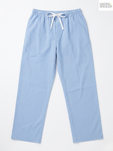 M&S Nightwear Relaxed Fit Cotton Trouser