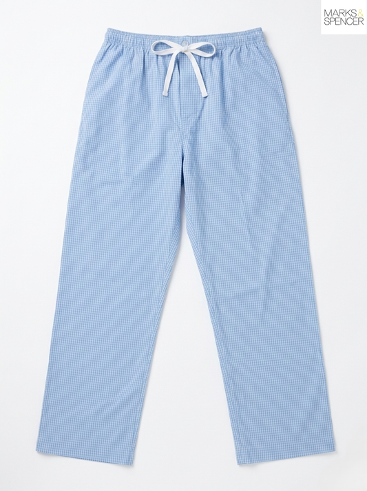 M&S Nightwear Relaxed Fit Cotton Trouser