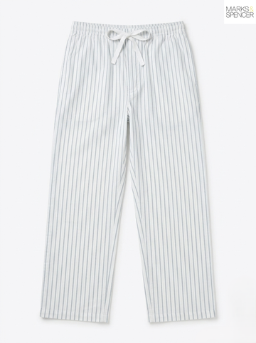 M&S Nightwear Relaxed Fit Cotton Trouser