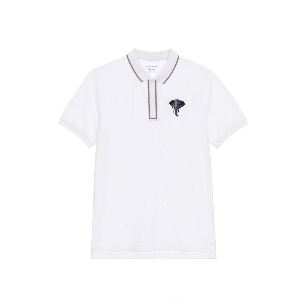 Elephant head Embroidery Polo (Slim Fit)