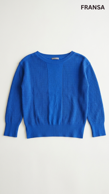 FRANSA WOMENS FRFEFELICI NEBULA BLUE  PULLOVER