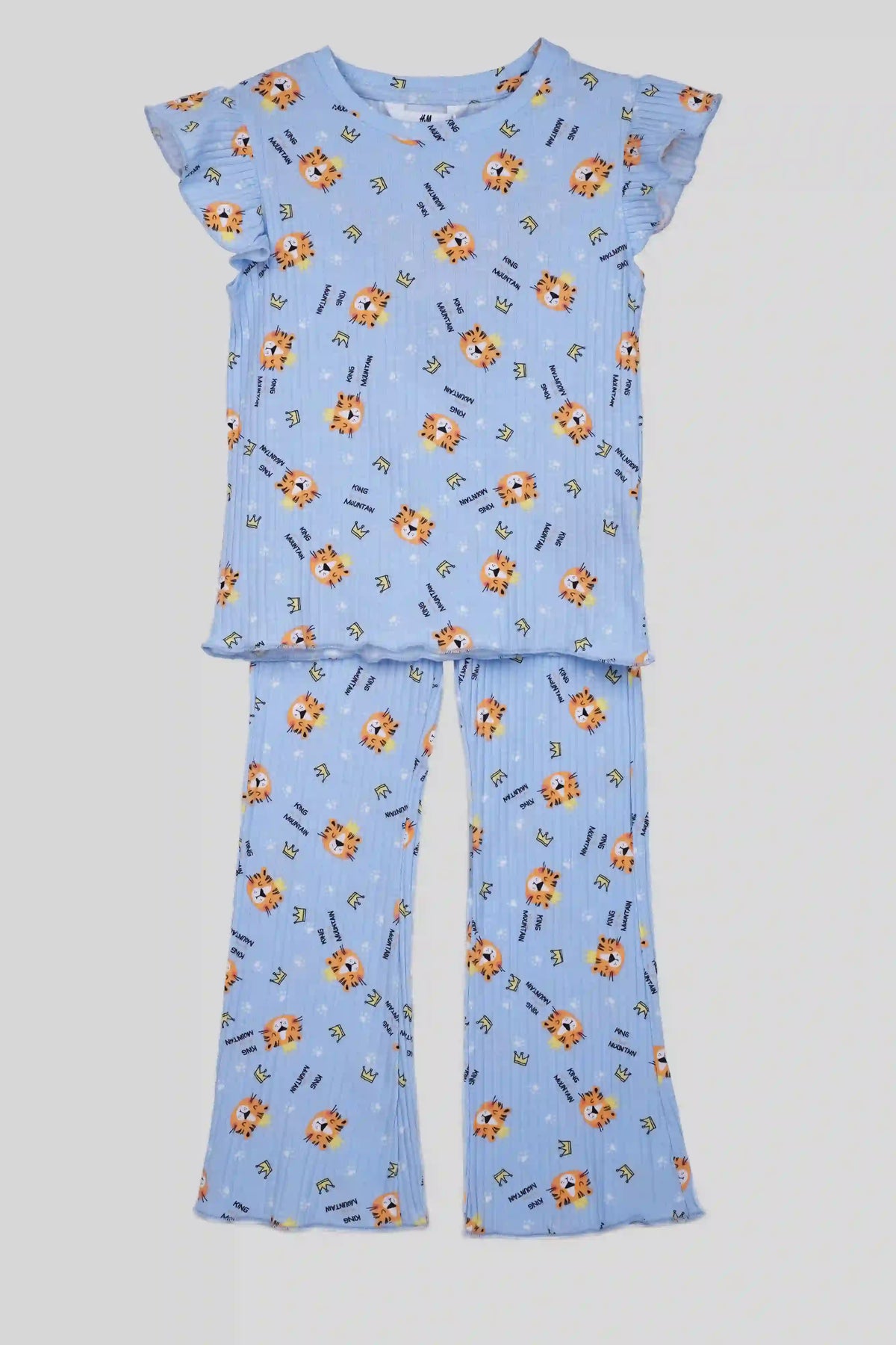 H&M PRINTED COTTON 2 PIECE SUIT