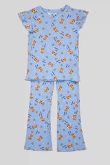 H&M PRINTED COTTON 2 PIECE SUIT