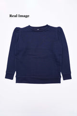 GIRLS Basic Navy Blue Sweatshirt