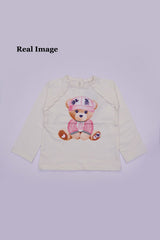 PRENATAL Girls Teddy Bear Printed Long Sleeved T Shirt