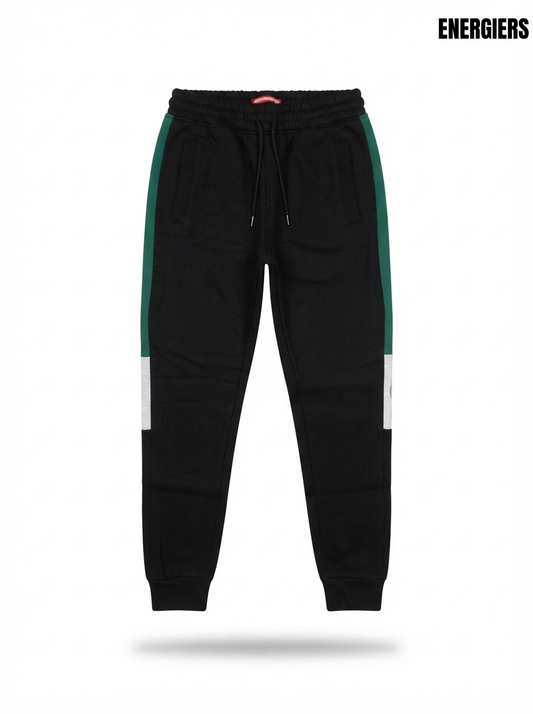 Boys' Black Athletic Joggers with Side Stripes – Comfortable Casual Sweatpants