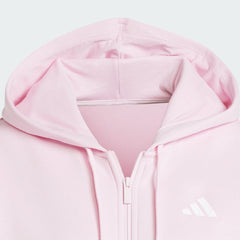 Women Essentials 3-Stripes Full-Zip Fleece Hoodie