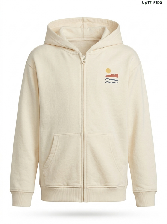 Unit Girls Sunset Graphic Zip-Up Hoodie
