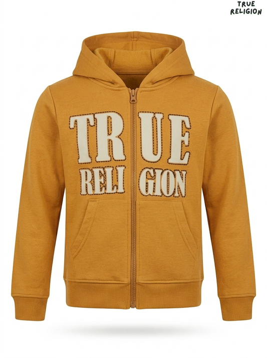 True Religion Boys Logo Zip-Up Hoodie