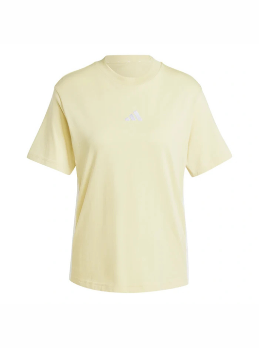 Women Essentials Women's Yellow T-Shirt 3-Stripes Cotton
