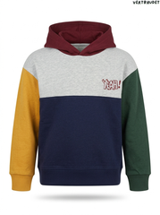 Vertbaudet Boys Colorblock "YEAH!" Hoodie