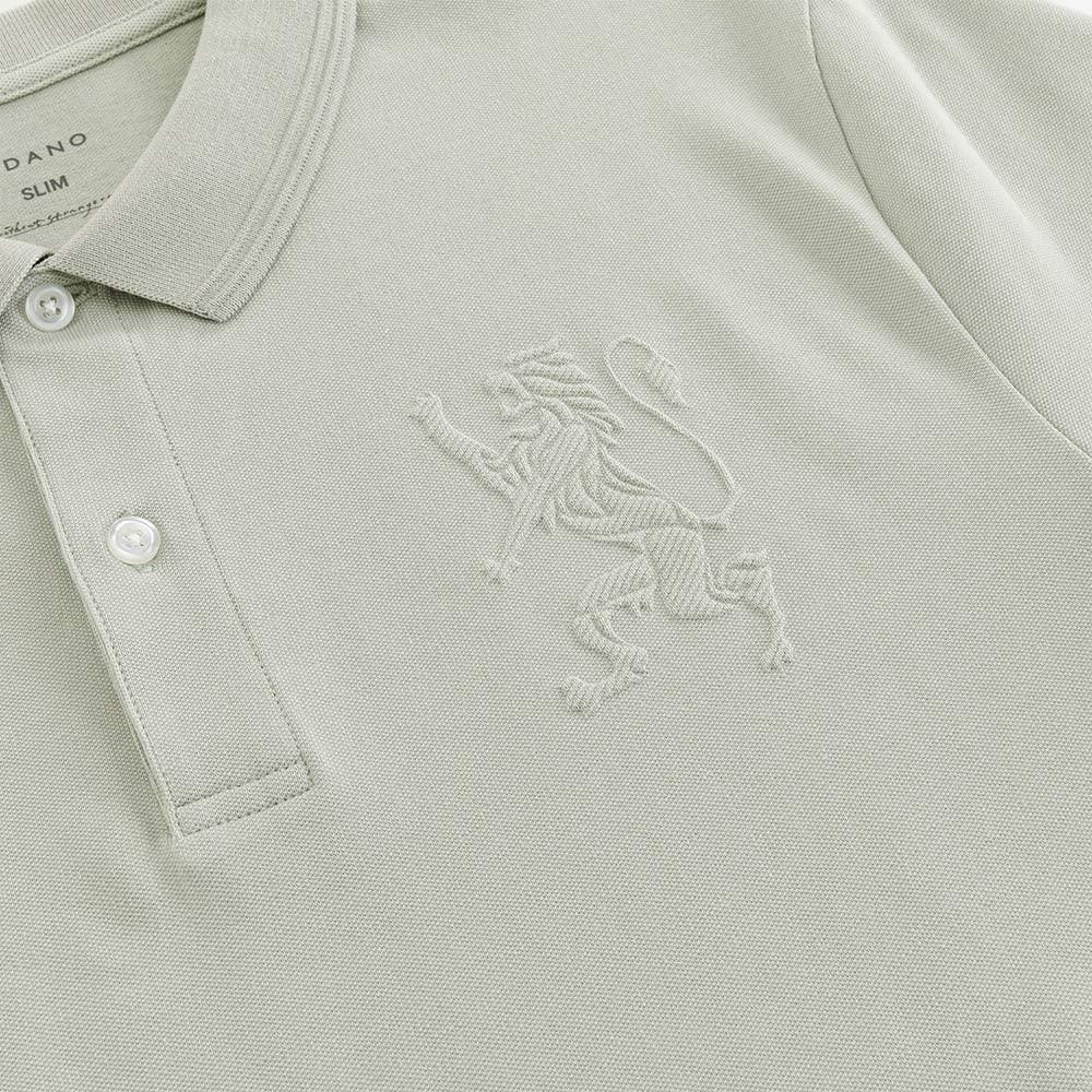 Light Pine Green Lion Lycra POLO