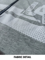 Boys branded ' Light Grey Hooded Zip Vest with "LA Skate" Graphic