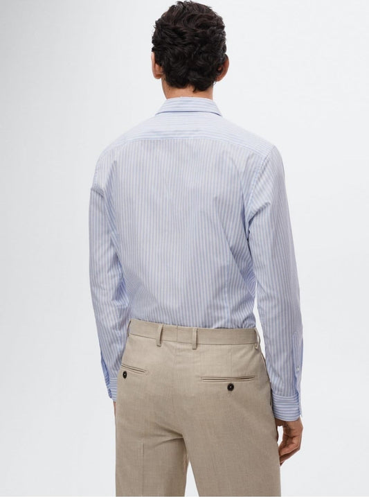 MNG MEN TAILORED SLIM FIT EASY IRON MULTI STRIPED SHIRT