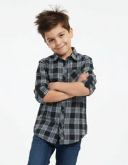 H&M L.O.G.G BOYS CHECKERED FLANNEL SHIRT
