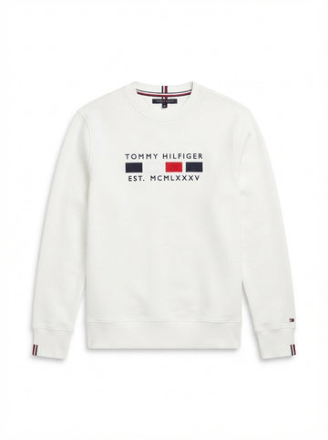 Men's Classic Embroidered Logo Crewneck Sweatshirt