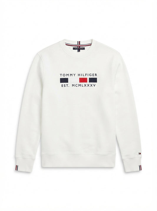 Men's Classic Embroidered Logo Crewneck Sweatshirt