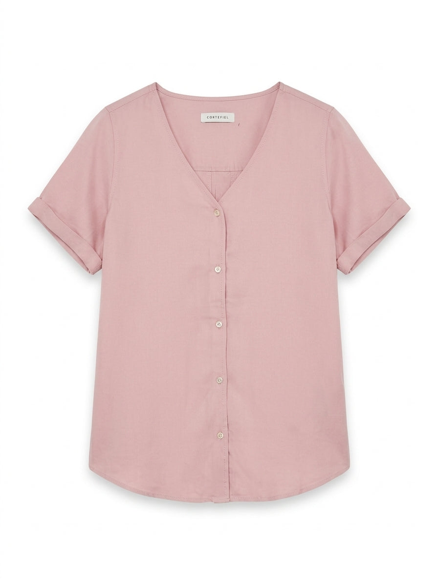 Women’s V-Neck Short-Sleeve Blouse