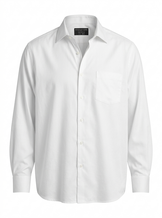 Signature Carrington Classic Fit Non-Iron Sateen Dress Shirt
