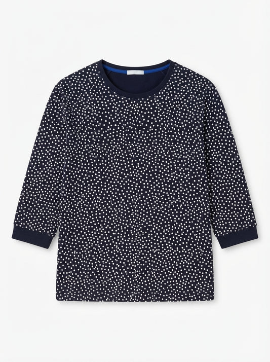 Oversized Winter Cotton Terry Sweatshirt Style Top for Women