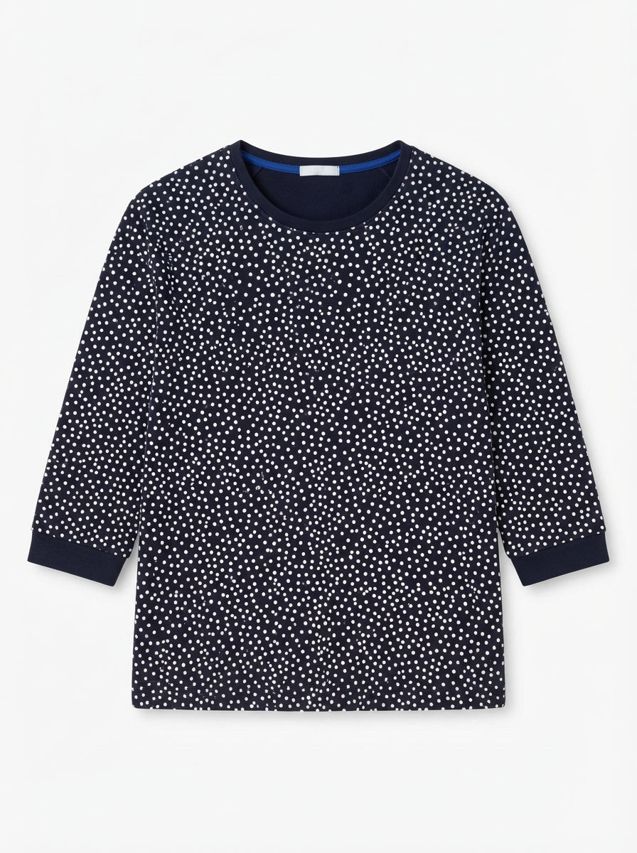 Oversized Winter Cotton Terry Sweatshirt Style Top for Women