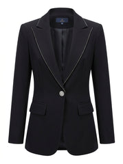 Women’s Embellished Button Tailored Blazer
