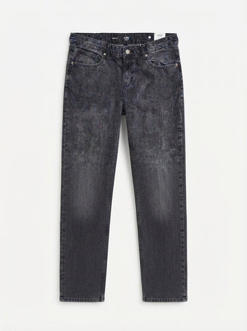 Men’s Loose Fit Grey Acid Wash Denim Jeans