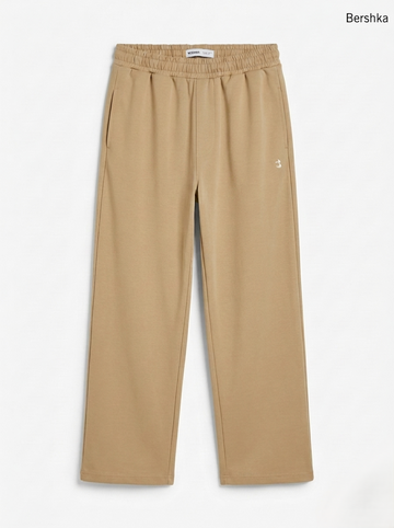 Bershka Straight-Leg Drawstring Lounge Pants