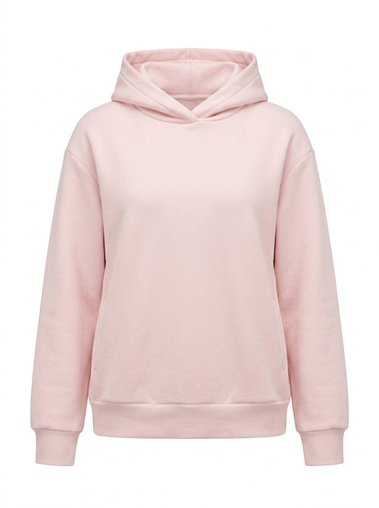 Women’s Classic Light Pink Oversized Pullover Hoodie