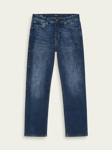 Men’s Tapered Fit Dark Blue Denim Jeans