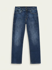 Men’s Tapered Fit Dark Blue Denim Jeans