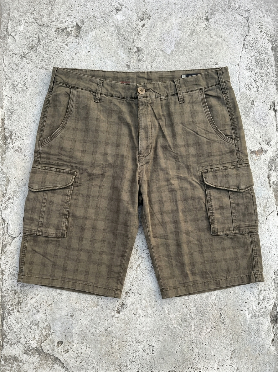 VLC Check Men Cargo Short