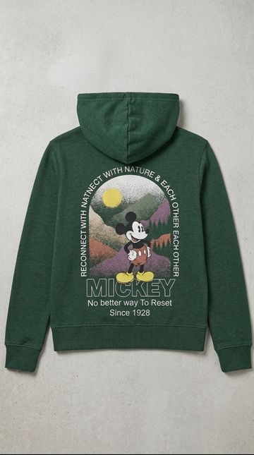 LEFTIES Womens Graphic Printed Hoodie