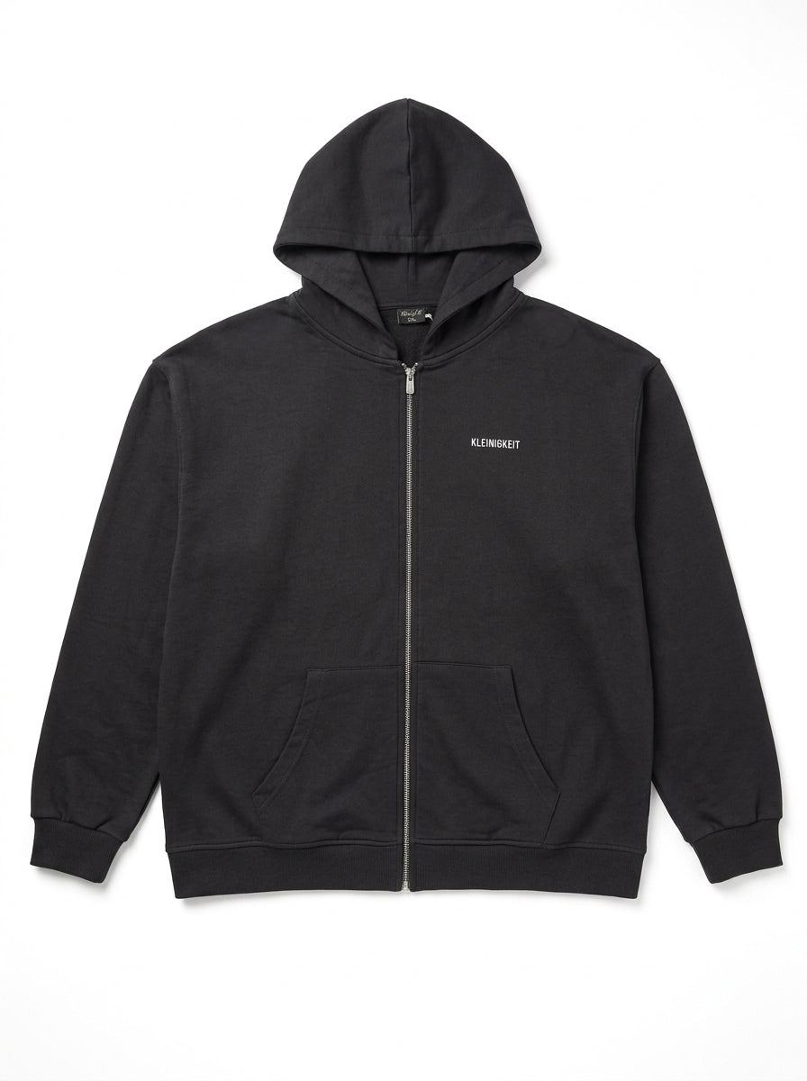 Men Kleinigkeit Statement Back-Print Zip Hoodie