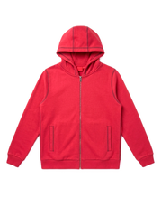 Women Fleece Zip-Up Hoodie – Soft Pink
