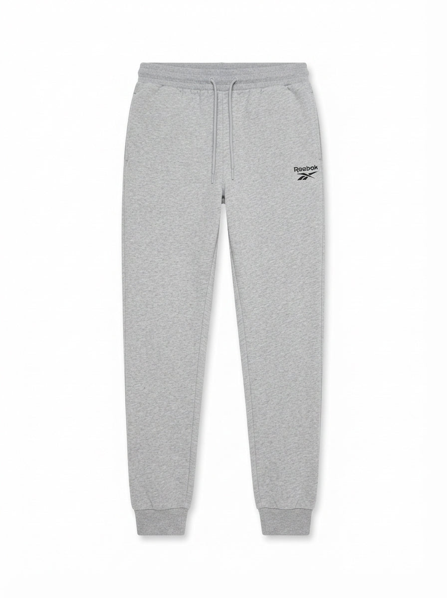 Mens Heather Grey Minimalist Logo Joggers | Casual Athletic Sweatpants