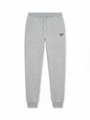 Mens Heather Grey Minimalist Logo Joggers | Casual Athletic Sweatpants