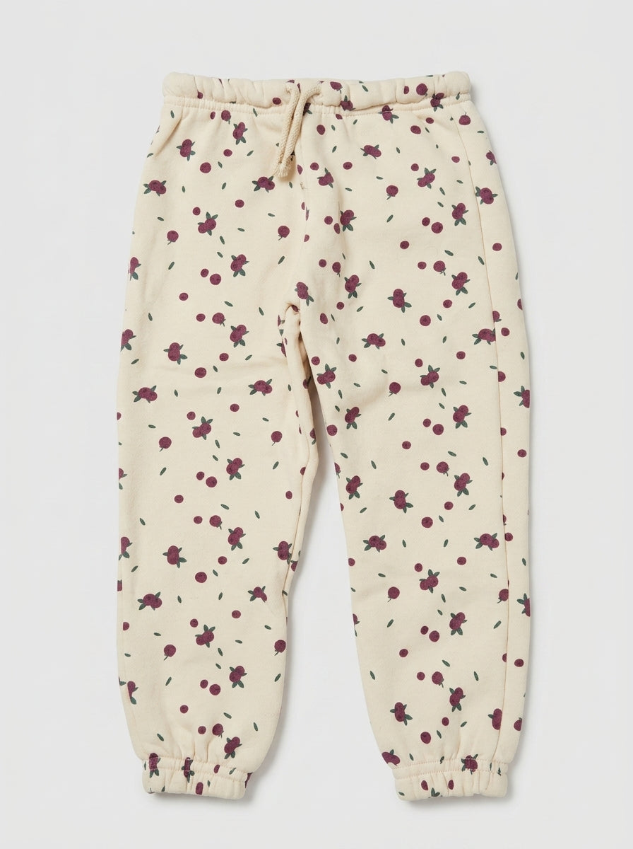 Kids' Berry Print Fleece Joggers | Cozy Sweatpants