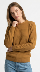 QR OAKRIDGE Womens Knit Crew Sweatshirt
