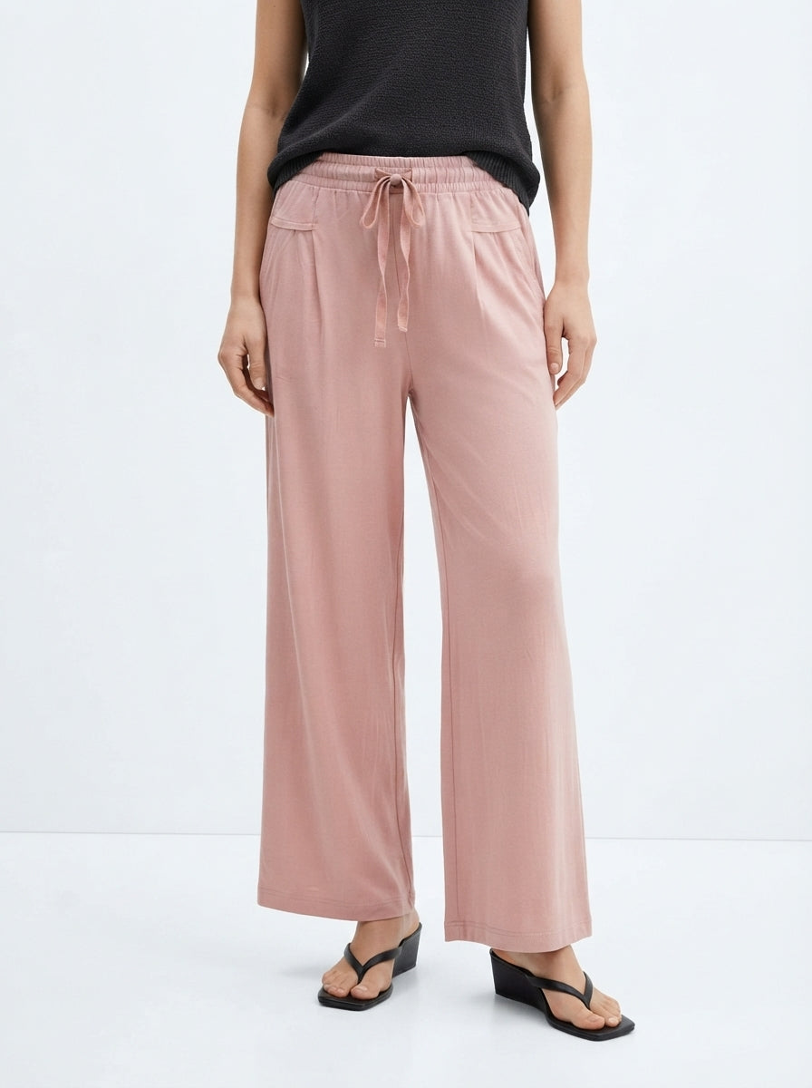 Women's Wide-Leg Drawstring Lounge Pants