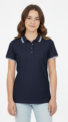ELEVATE Women's Amarago Piping Polo - Navy blue