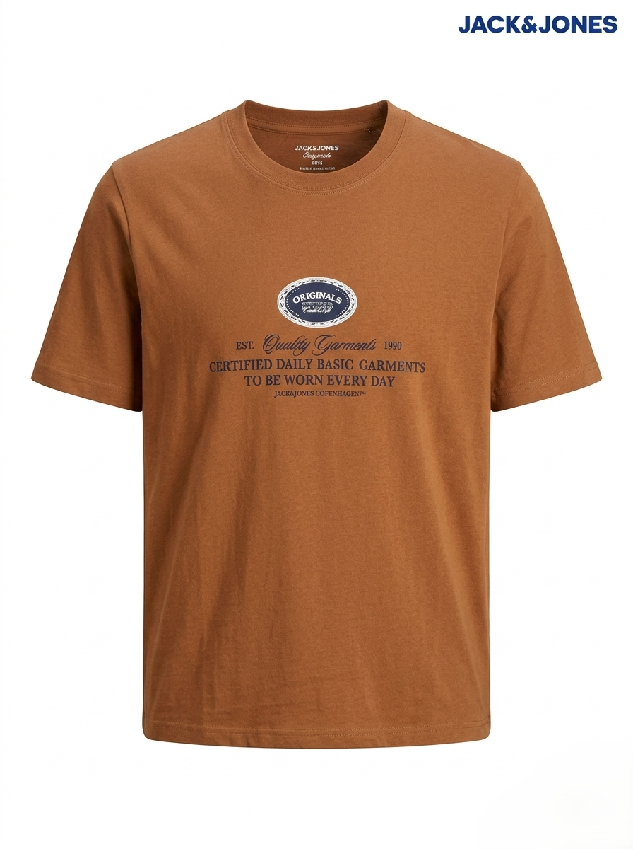 JJ Men's Heritage "Originals" Graphic T-Shirt – Tobacco Brown