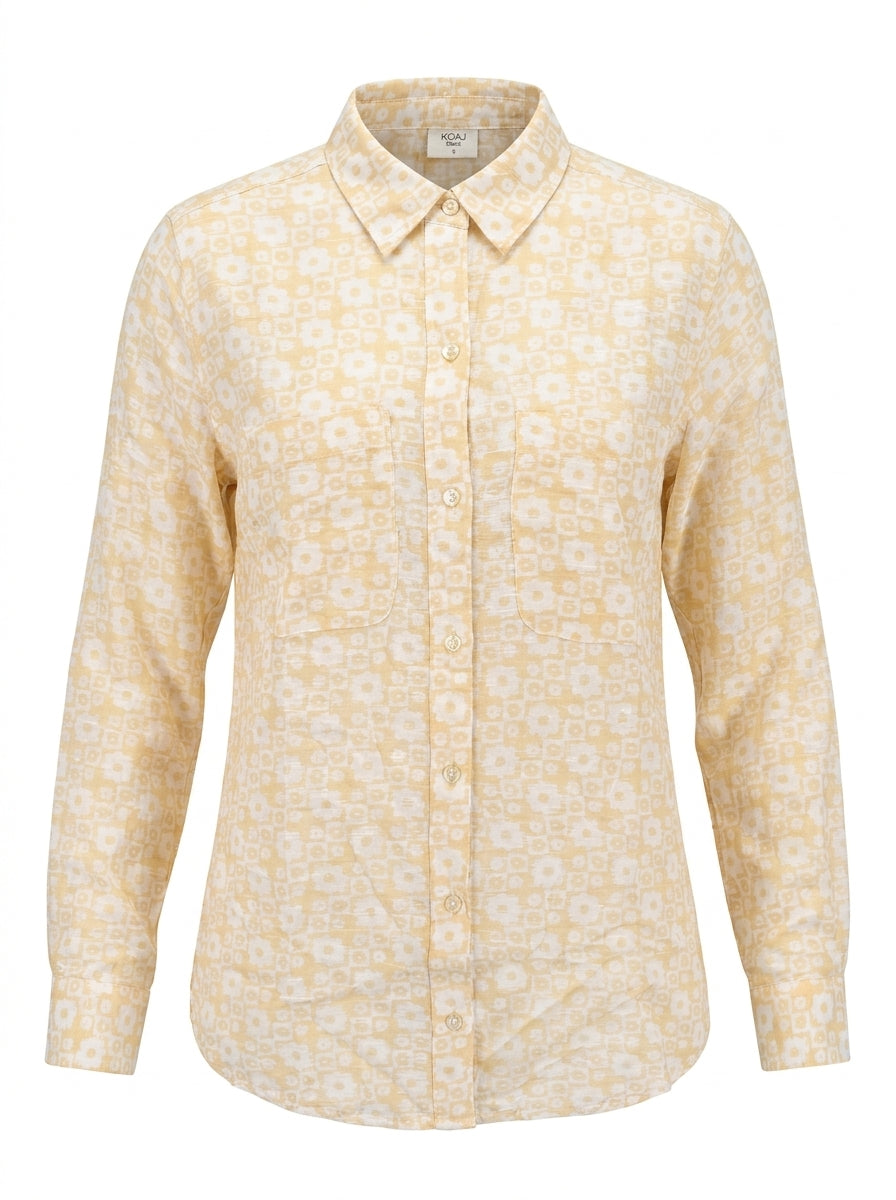 Women’s Floral Print Long-Sleeve Shirt