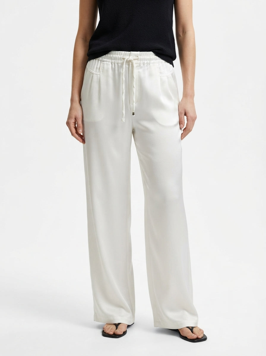 Women's Wide-Leg Drawstring Lounge Pants