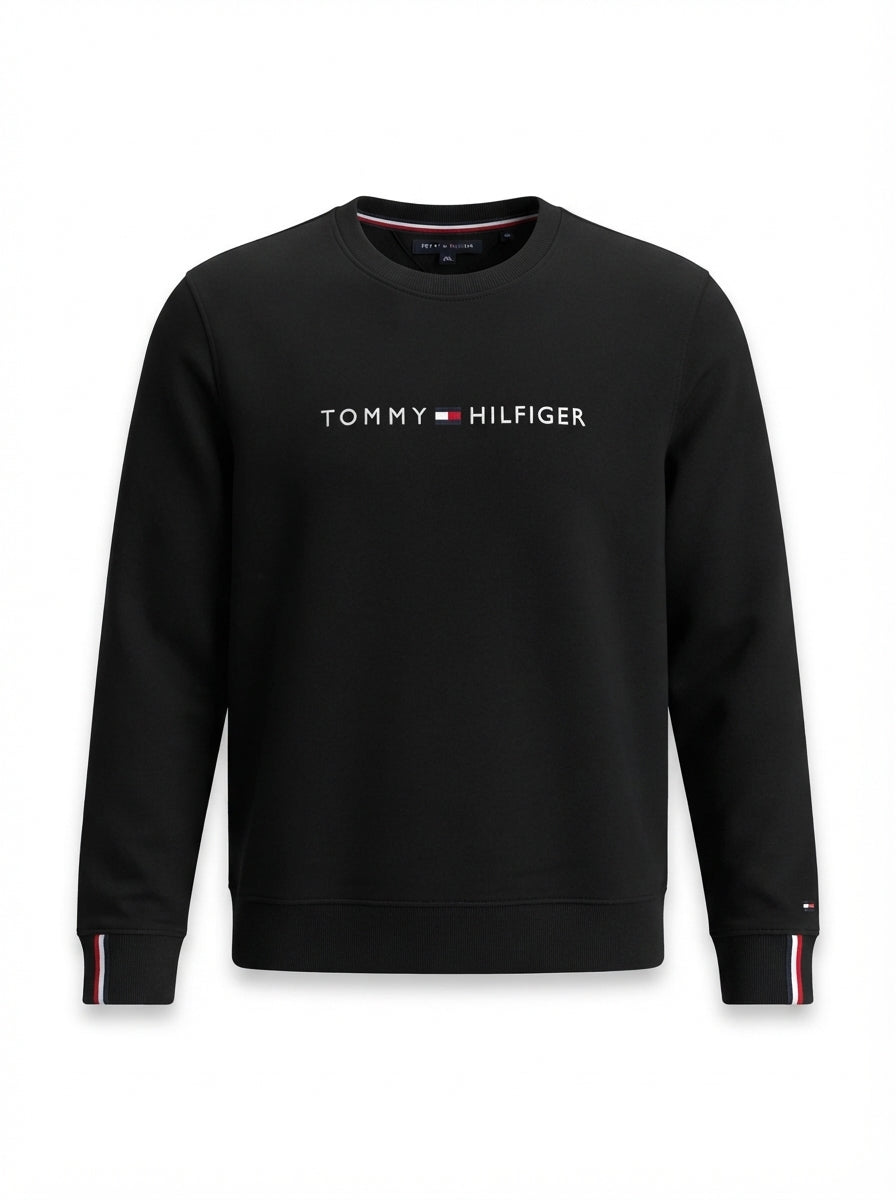 Men's Classic Embroidered Logo Crewneck Sweatshirt
