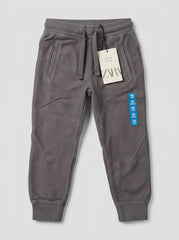 Zara Kids' Textured Grey Ribbed Joggers | Active Sweatpants